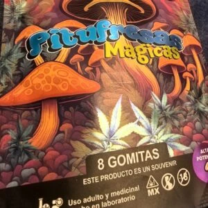 pitufresas mágicas / psicodélicas / mezcla de hongos / delta 9 / 8 gomitas / 15m g / 120 mg