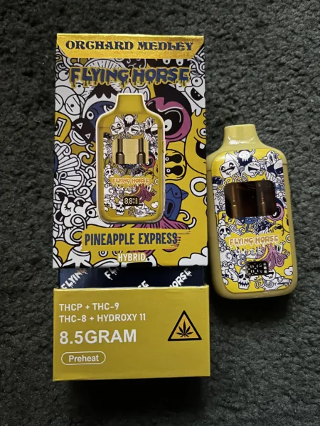 flying horse | disposable vape | thc + hydroxy orchard medley blend | 8.5 gr