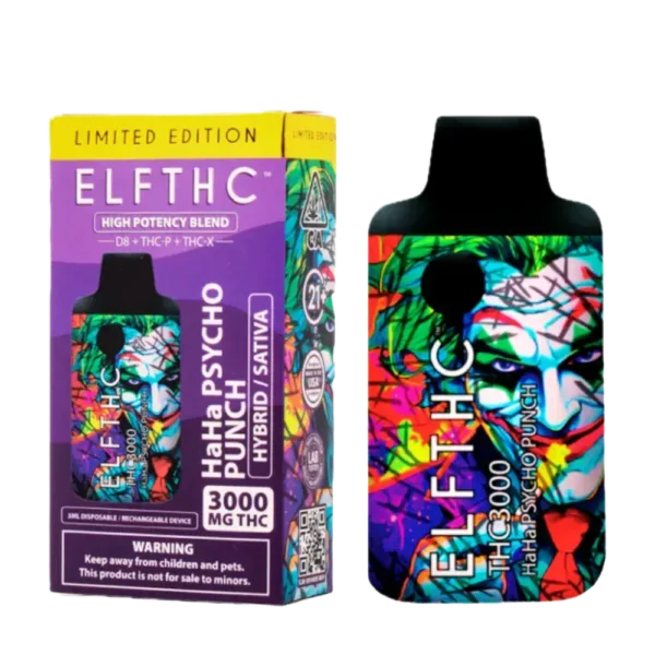 limited edition elf | 3000mg vape | thc x · hhc p · d8 · thc a · thc p