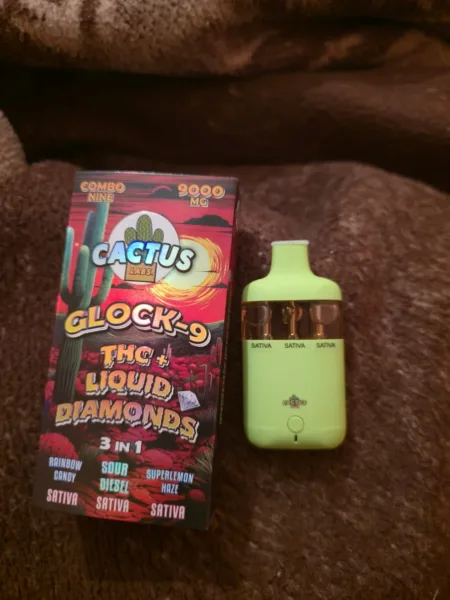 cactus glock 9 | vape desechable | thc liquid diamonds | 9.0 gramos