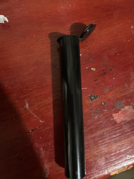 tubo pop top | king size | para pre rolls grandes | 116 mm | blanco o negro