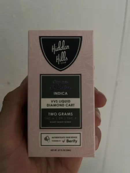 cartucho | hidden hills | vvs d9 + thca + thcp + liquid diamonds | 2 gr | calidad premium