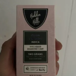 cartucho | hidden hills | vvs d9 + thca + thcp + liquid diamonds | 2 gr | calidad premium