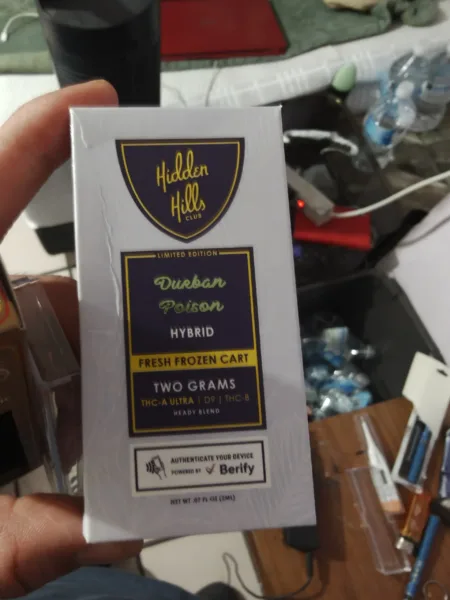 cartucho | hidden hills fresh frozen | thcb, thca ultra y d9 | 2 gr | calidad premium