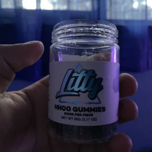 litty | gomitas de hhco | euforia jugosa y potente | 50mg por gomita | 20 piezas | 1000mg total