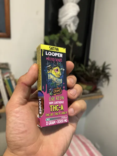 cartucho | looper melted series live resin | hhc, hhc o, thc a, thc p, thcp o, thc h, thc b, thc jd, d8, d11, | 2gr