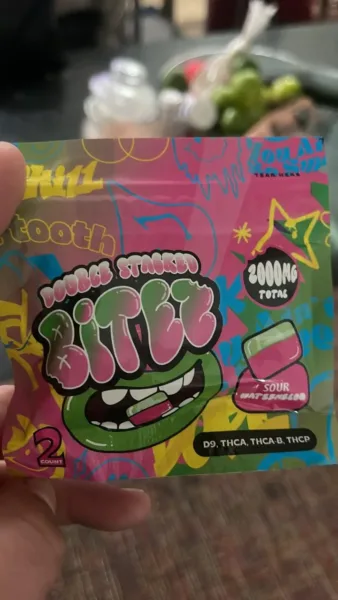 bitez gummies | delicioso chicloso | diferentes mezclas y sabores | 2000 mg | alta potencia | 2 piezas