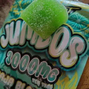 trap'd out | gomitas jumbos thc a + delta 9 thc + thc p 3000 mg | 2 piezas