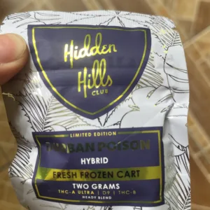 cartucho | hidden hills | vvs d9 + thca + thcp + fresh frozen | 2 gr | calidad premium