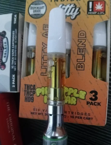cartucho | litty af blend | thca + thcp + hd9 | paquete de 3 piezas | 1 gr c/u