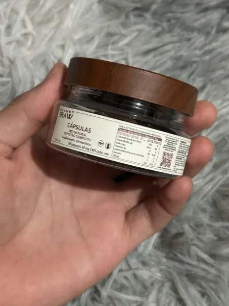 cápsulas cbd full spectrum | 900mg | 30 piezas | the canna raw