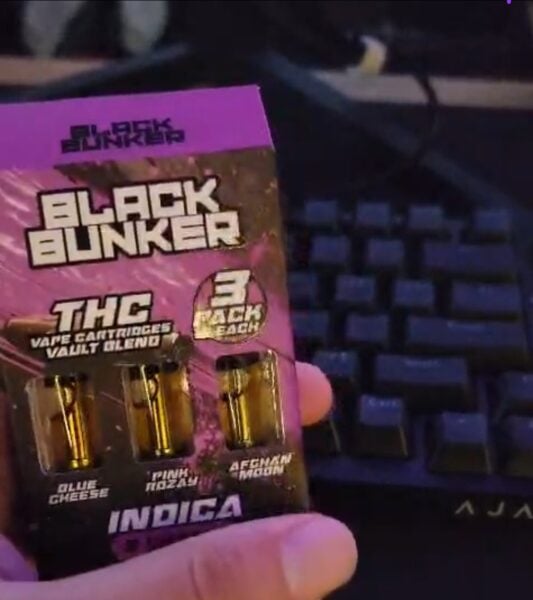 paquete 3 pzs cartuchos de wax 1g c/u | “black bunker” | thc variedad de sabores | 3 piezas