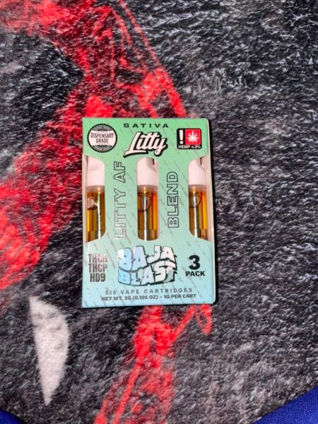 cartucho | litty af blend | thca + thcp + hd9 | paquete de 3 piezas | 1 gr c/u