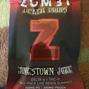 zombi | gomitas delta 6 thc, thc p + live resin | 300 mg | 2 piezas