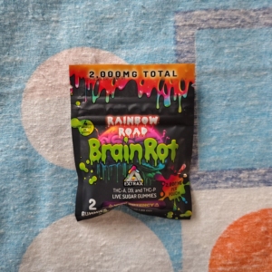 brain rot | gomitas thc a + thc p + delta 9 thc | alta potencia | 2 piezas | 1000 mg/pza